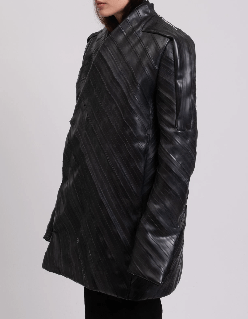 Rick Owens 1/1 RICK OWENS Recycled Rubber Jacket Size S / US 4 / IT 40 - 1 Thumbnail