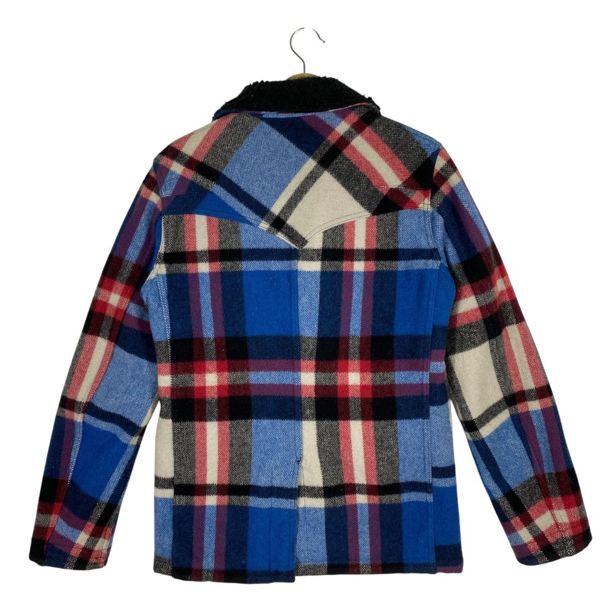 Number (N)ine Vintage Number Nine Check Pattern Wool Sherpa Jacket Size 2 Size US M / EU 48-50 / 2 - 13 Thumbnail