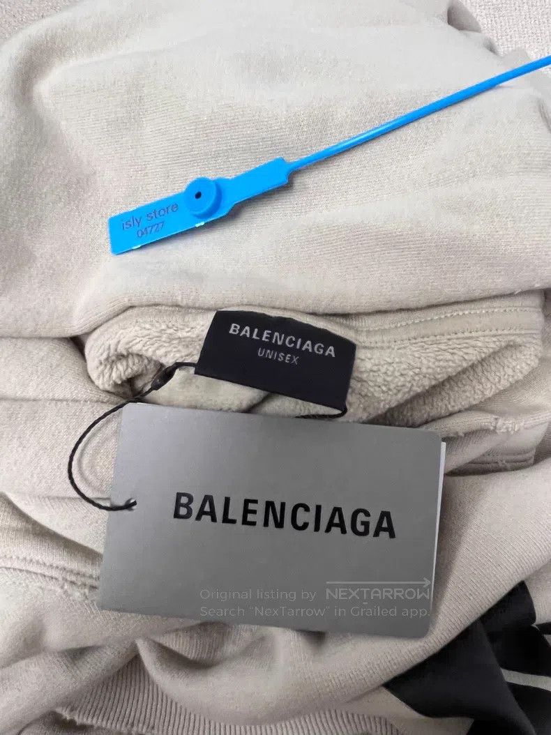 Balenciaga Balenciaga Letter Printed Hooded Sweater Size US XL / EU 56 / 4 - 5 Thumbnail