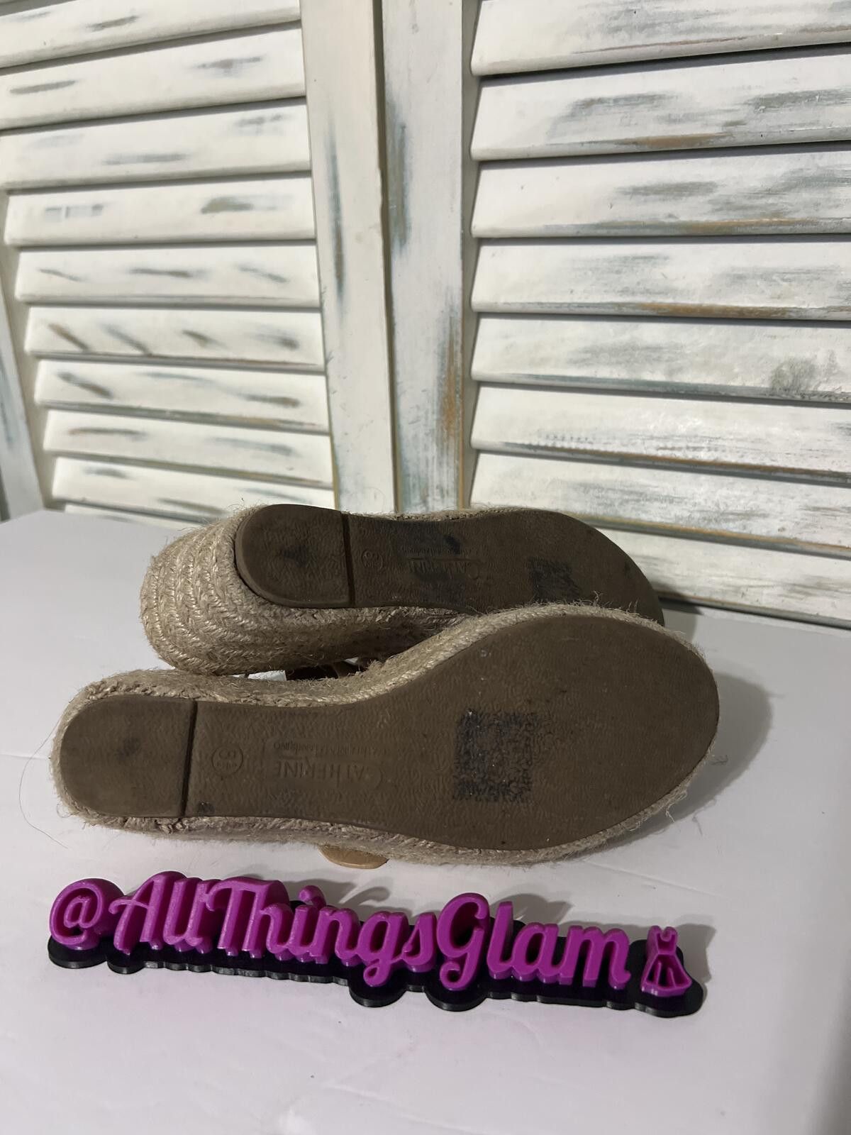 Other Cathrine Tan Wedge Espadrille Sandals Slingback Strap 8.5 Size US 8.5 / IT 38.5 - 5 Thumbnail