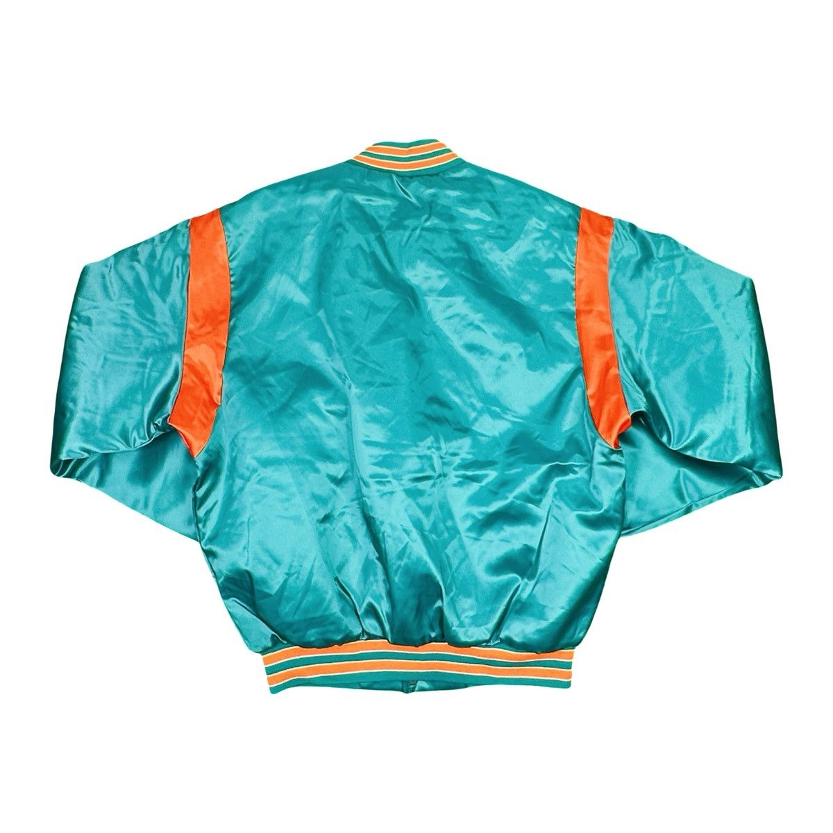 Swingster Vintage Swingster NFL Miami Dolphins Satin Bomber Jacket Size US M / EU 48-50 / 2 - 4 Thumbnail