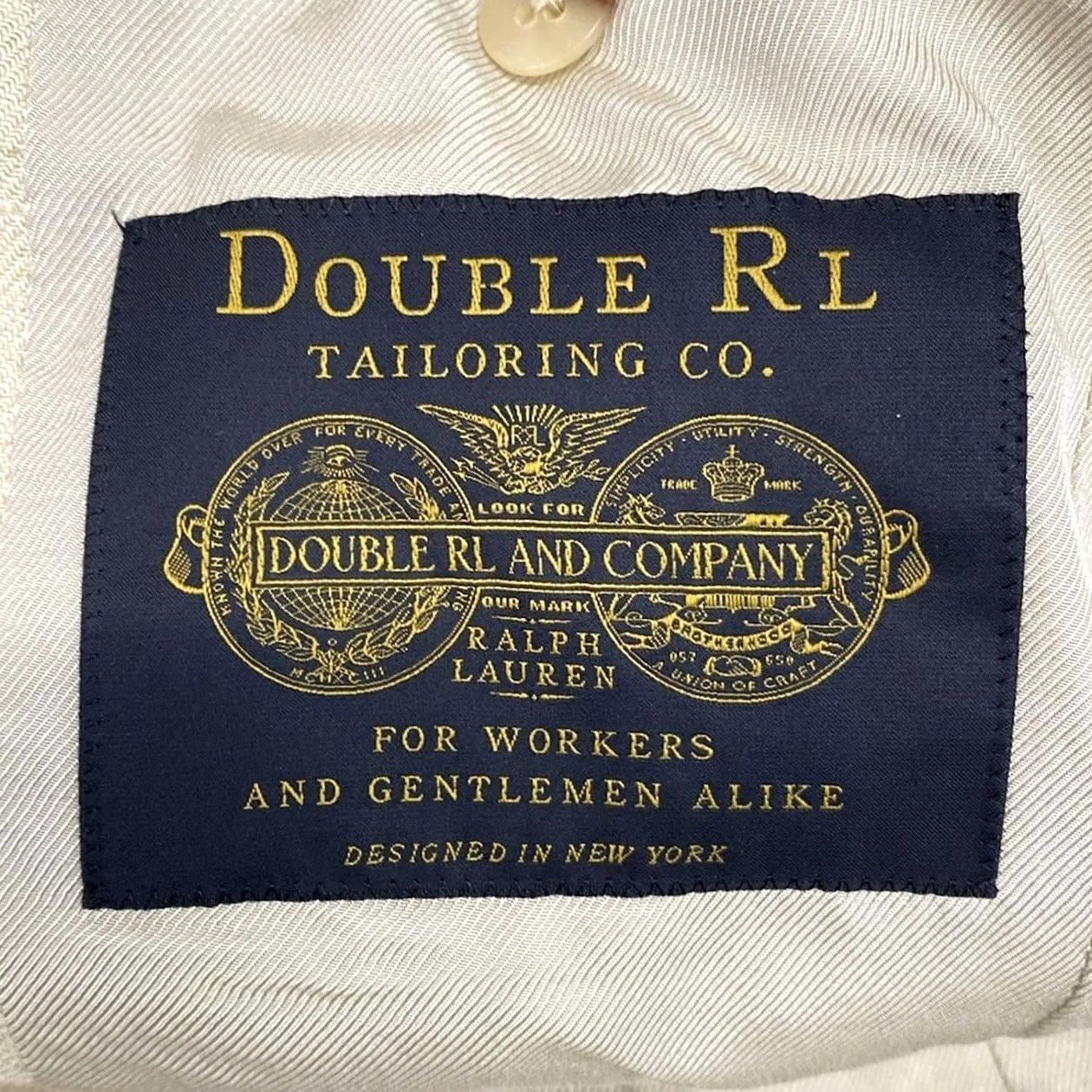 Ralph Lauren RRL Ralph Lauren Silk Linen Jacket Size 36S Beige 3Buttoned good condition Used Mens Size US XXS / EU 40 - 3 Thumbnail