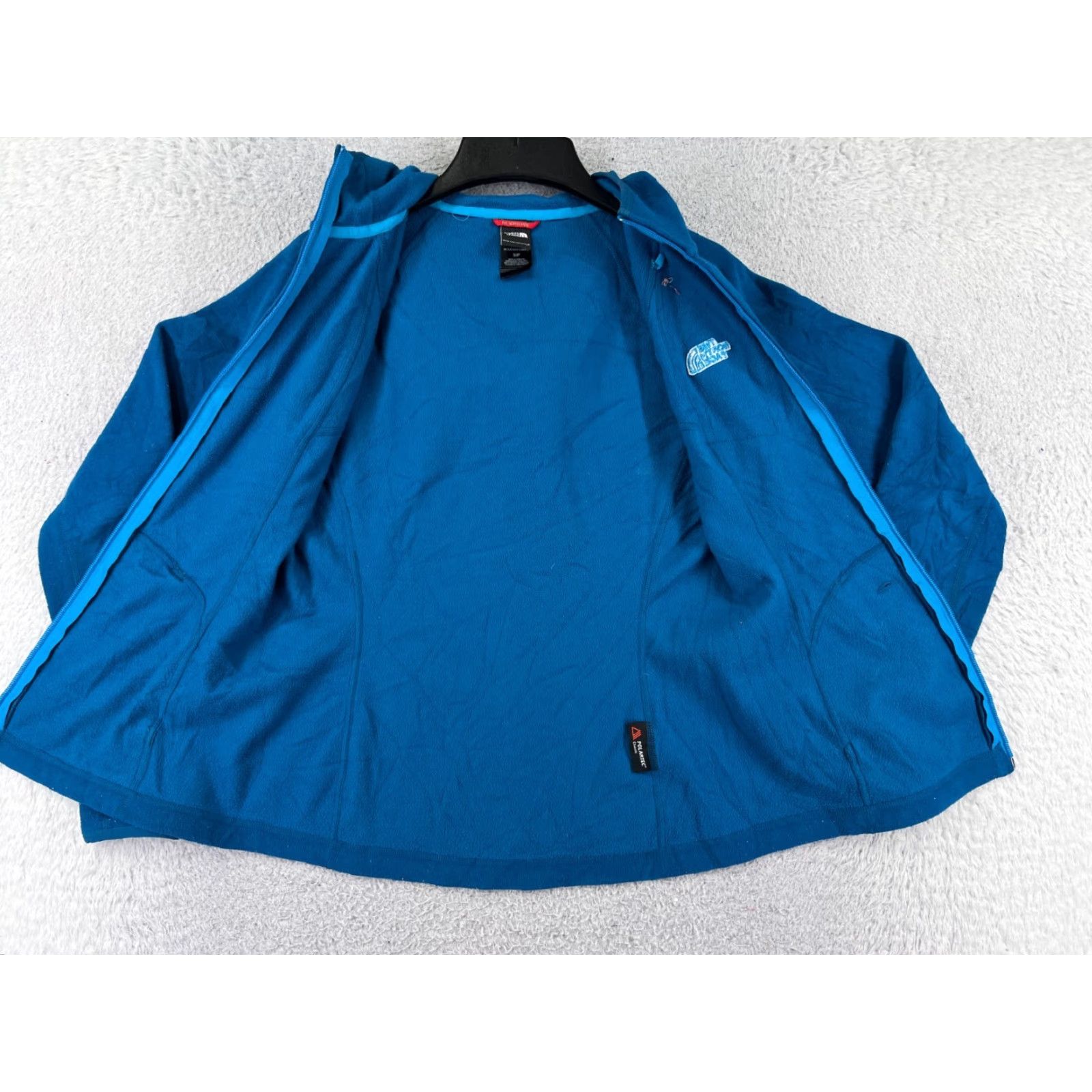 The North Face The North Face Jacket Women Small Blue Zip Hooded Polartec Warm Outdoor Fleece Size S / US 4 / IT 40 - 5 Thumbnail