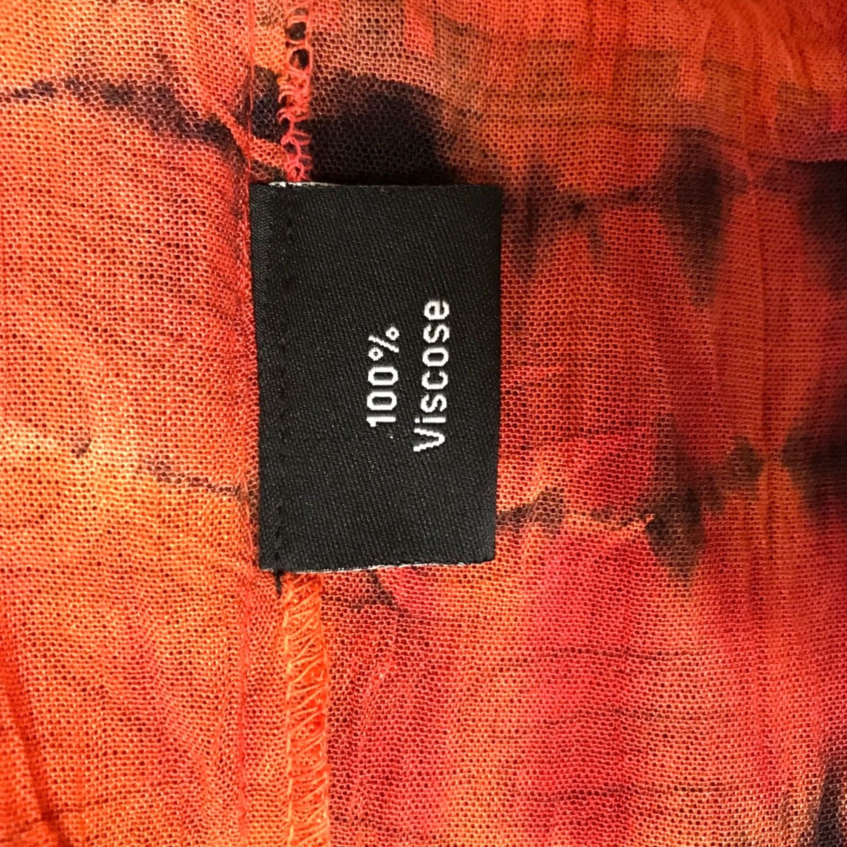 Vintage GreaterGood Orange Tie Dye Mandala Print V-Neck Boho Mini Dress Womens S/M Size S / US 4 / IT 40 - 8 Thumbnail