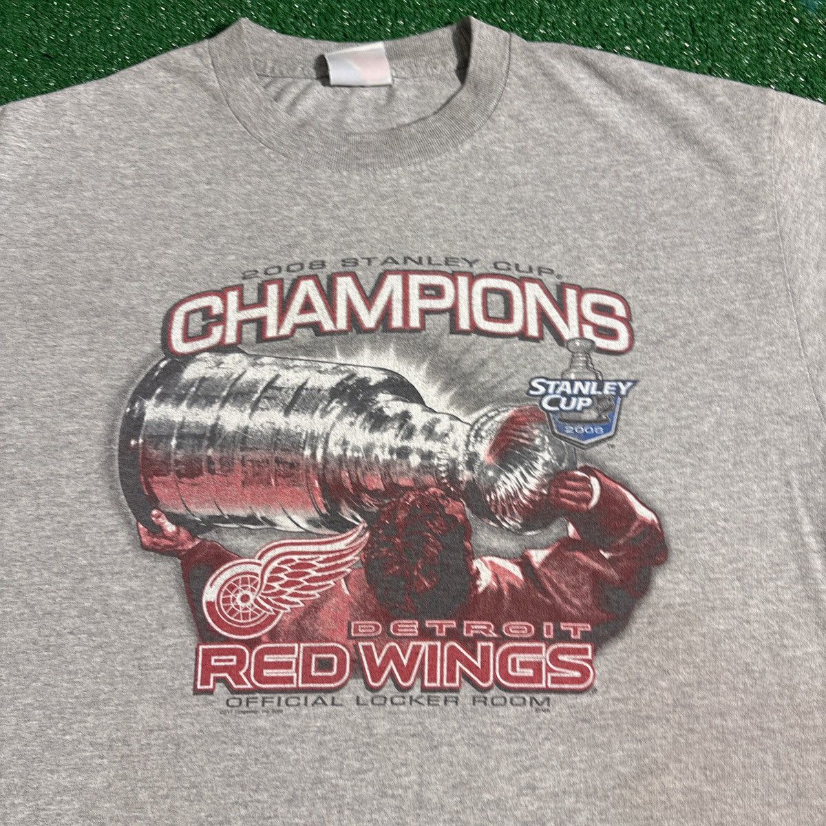 Majestic 2008 Detroit Red Wings Stanley Cup Champions Tee Size US L / EU 52-54 / 3 - 2 Thumbnail