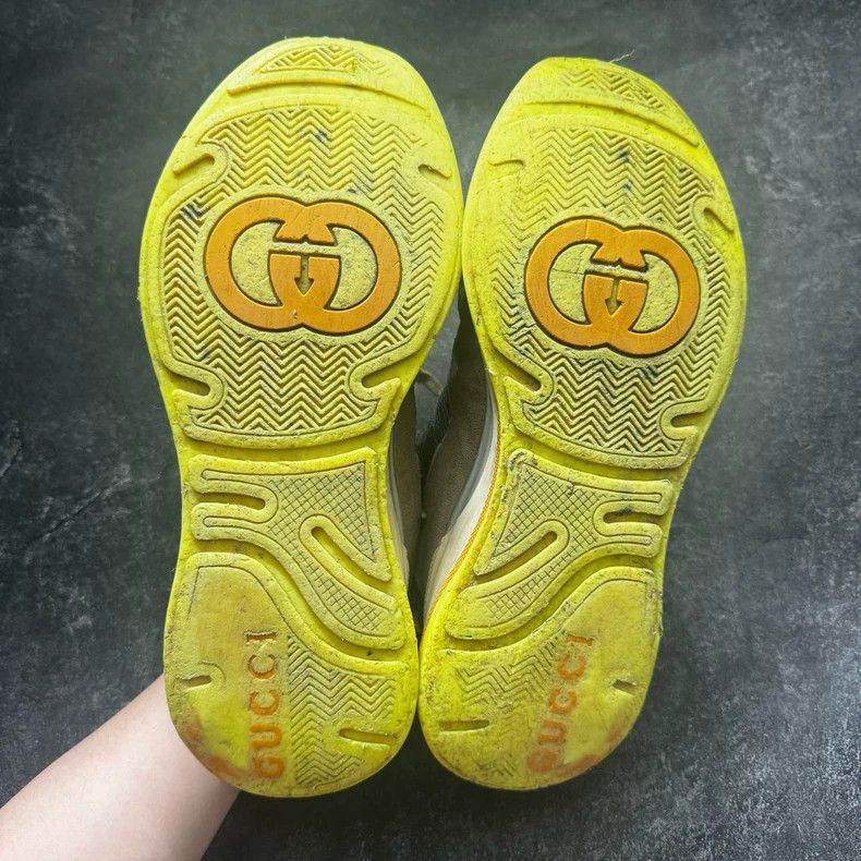 Gucci Gucci Ultrapace Gray Yellow Running Shoes-2505 Size US 11 / EU 44 - 6 Thumbnail
