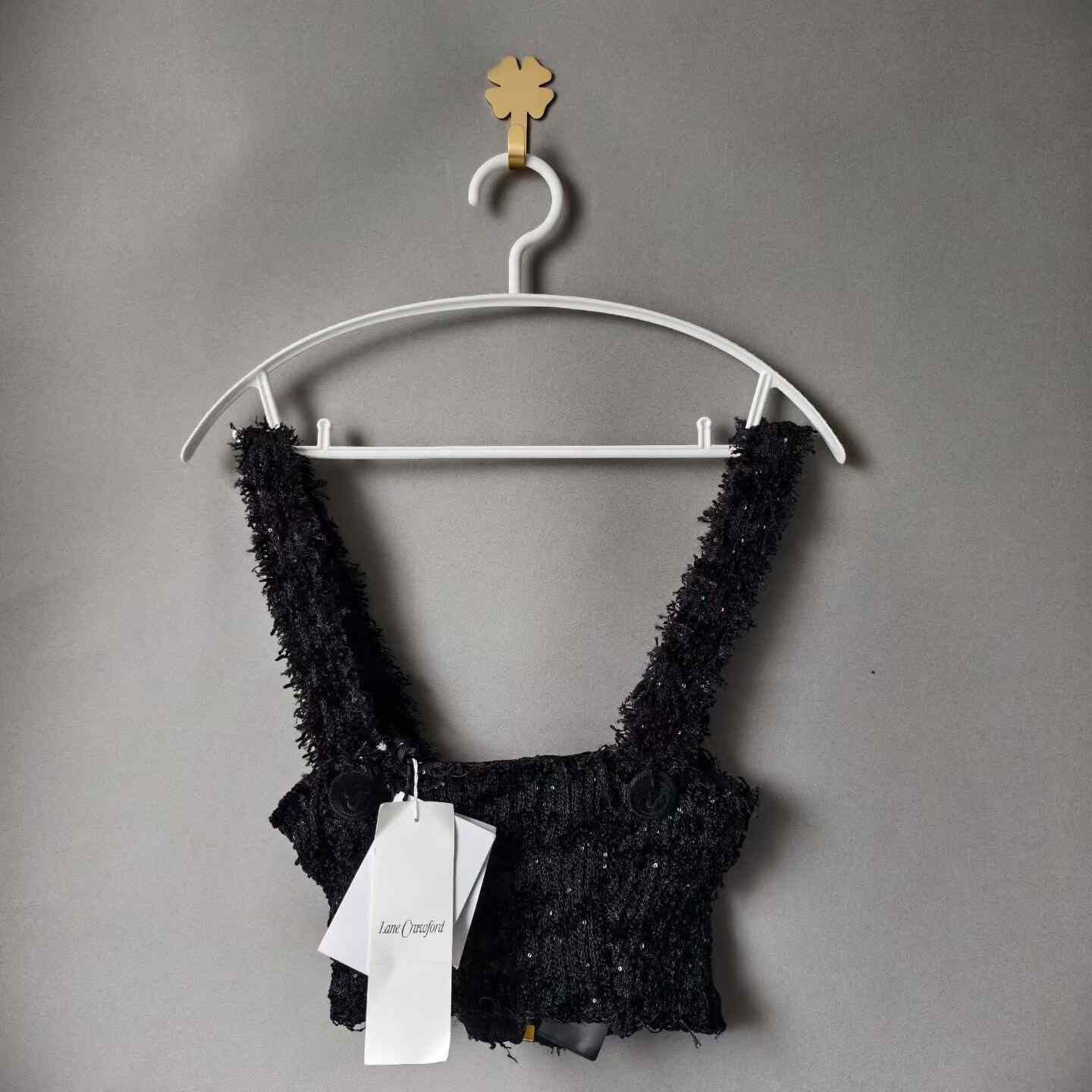 Balmain BALMAIN Tweed Fringe Camisole Size XXS / US 00 / IT 34 - 1 Thumbnail