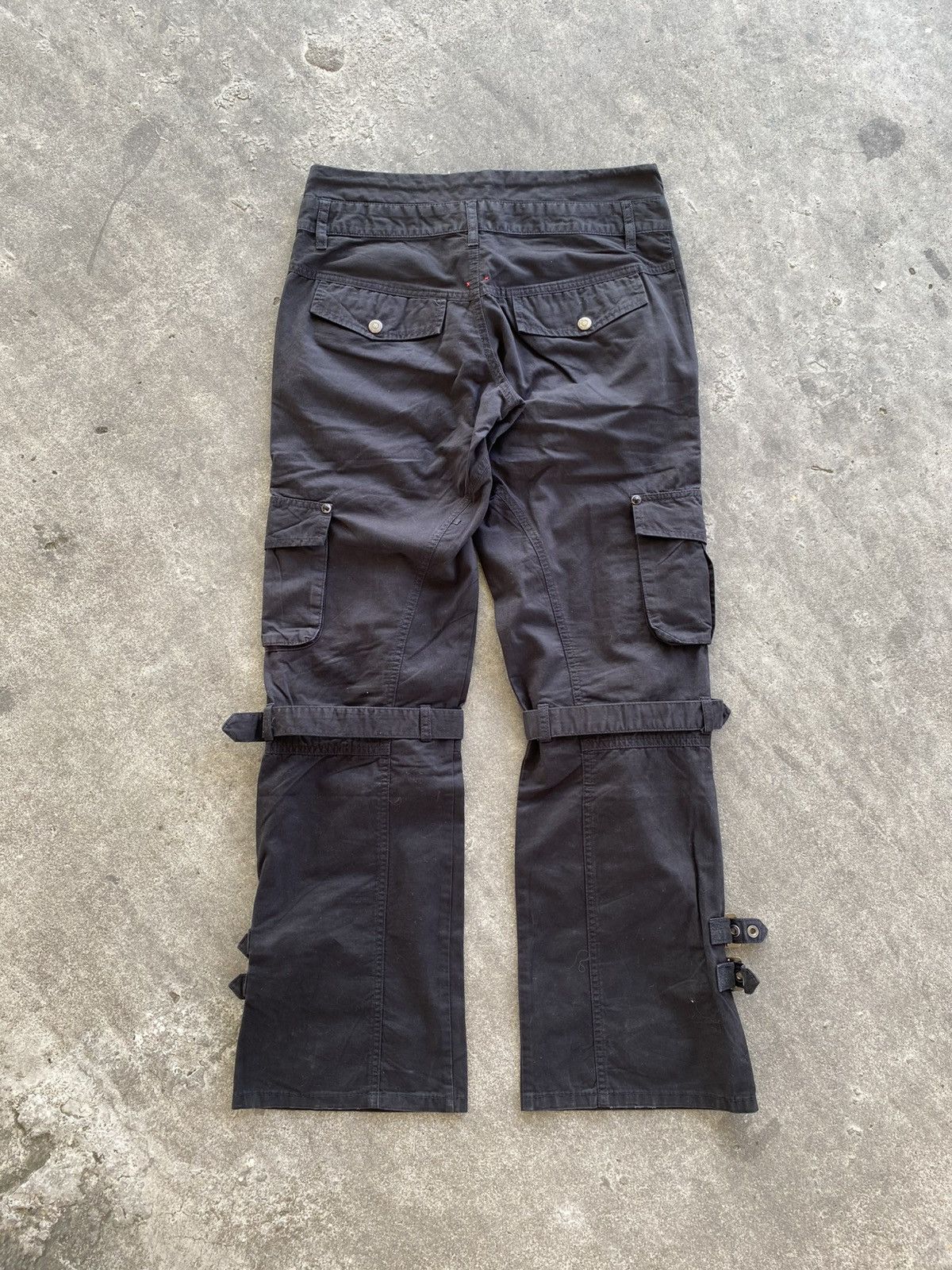 Japanese Brand × Vintage × semanticdesign Semantic Design Bondage Flare Cargo Pants Size US 31 - 7 Thumbnail