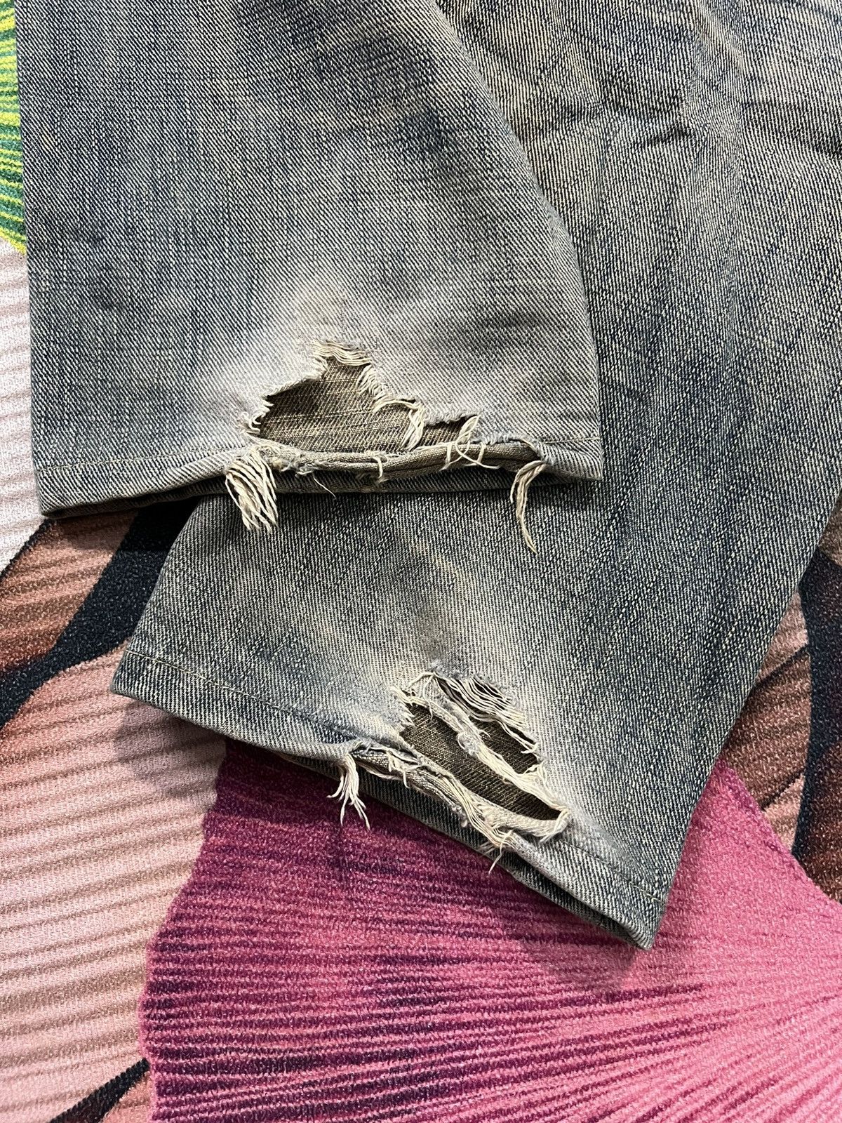 Japanese Brand GL HEART DISTRESSED RUSTY JEANS Size US 30 / EU 46 - 9 Thumbnail