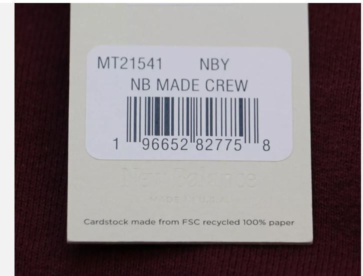 New Balance New Balance Core Crewneck Sweatshirt Made in USA Men's Size US M / EU 48-50 / 2 - 11 Thumbnail