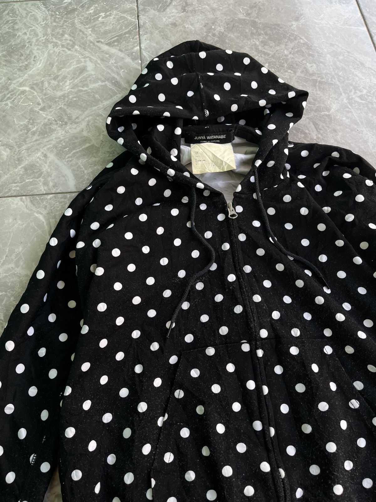Junya Watanabe JUNYA WATANABE COMME des GARCONS Polka Dot Zip Hoodie Size US M / EU 48-50 / 2 - 3 Thumbnail