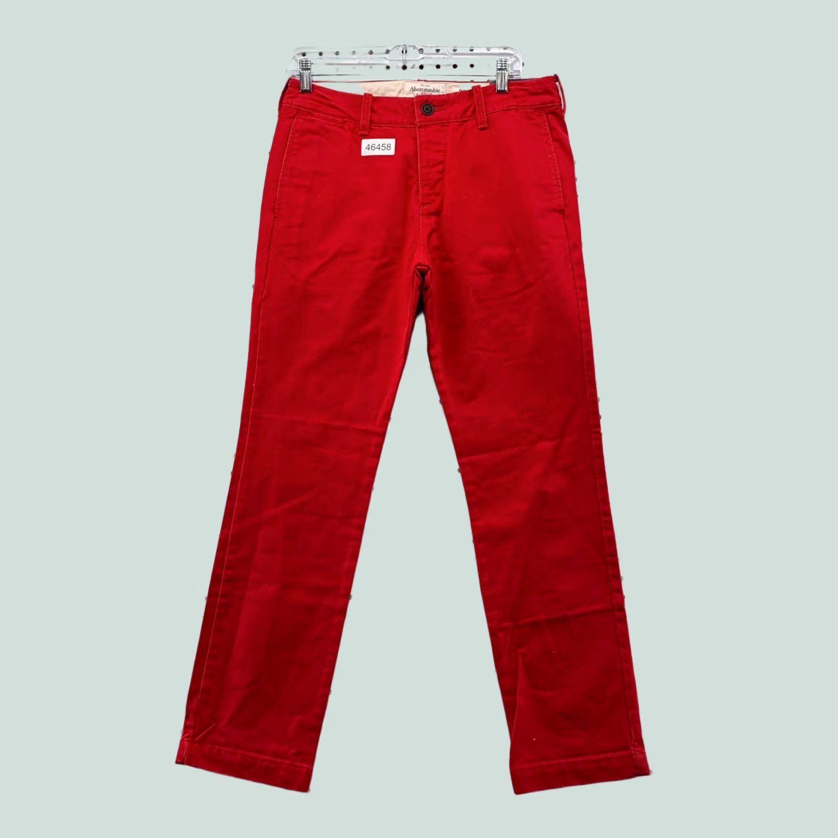 Abercrombie & Fitch Abercrombie Fitch Skinny Chino Pants Mens 30x30 Red NWT Size US 30 / EU 46 - 1 Thumbnail