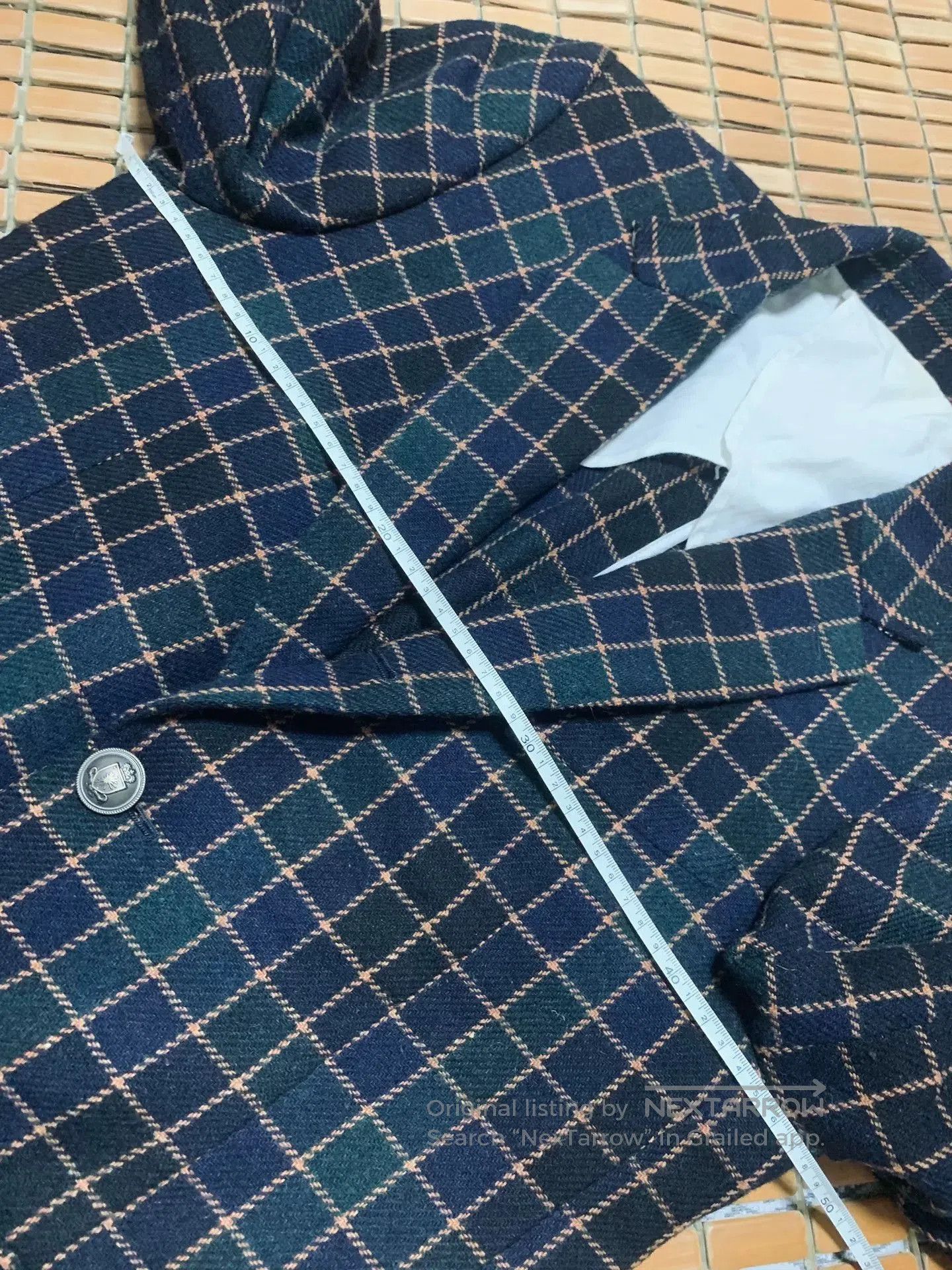 Maison MIHARA YASUHIRO Miharayasuhiro Plaid Wool Blend Blazer. Size US M / EU 48-50 / 2 - 7 Thumbnail