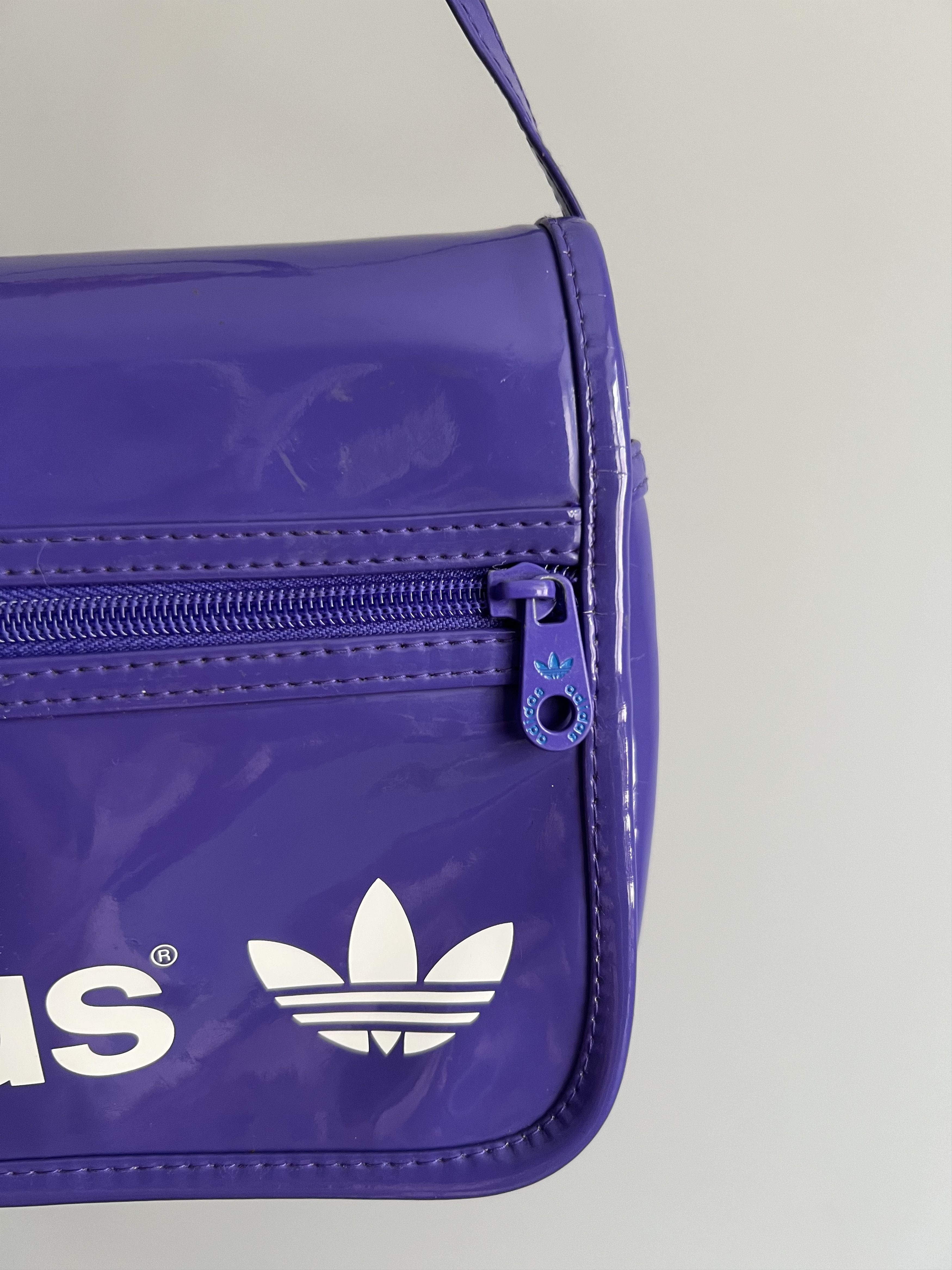 Adidas Adidas Originals Patent Purple Shoulder Bag Size ONE SIZE - 5 Thumbnail
