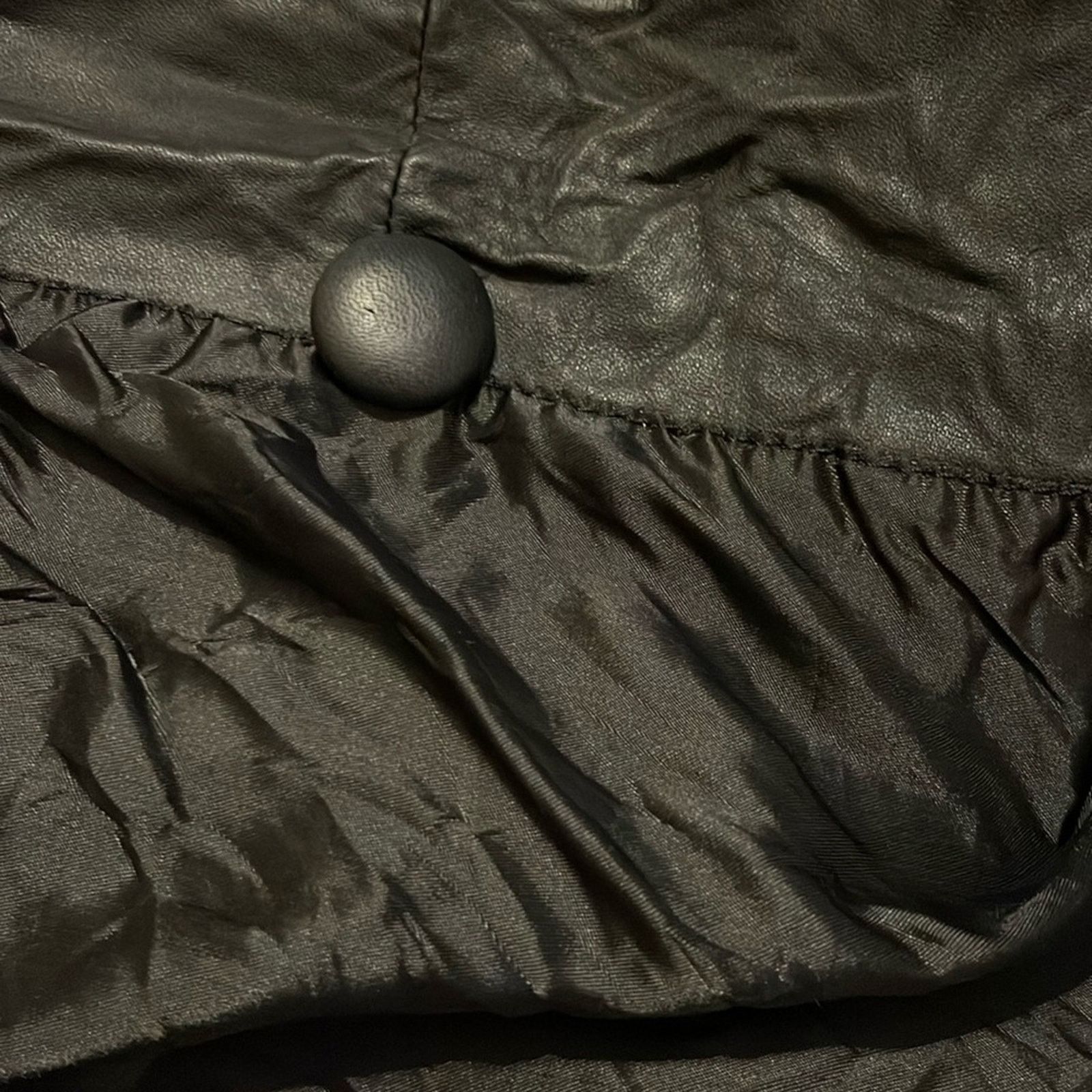 Other Vintage 90s PELLE CLUB Double Breast Leather Trench Coat Size M / US 6-8 / IT 42-44 - 9 Thumbnail