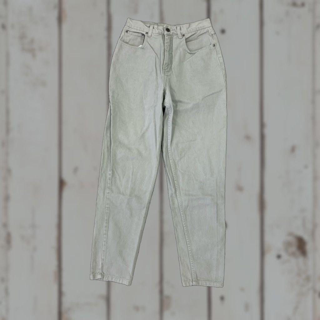 Cherokee VINTAGE Cherokee Jeans Women's Green Denim Tapered 26x29.5 1990s Grunge Denim Casual Mens/Womens Size 26" / US 2 / IT 38 - 1 Thumbnail