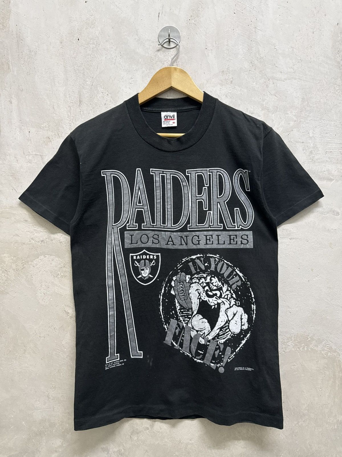 Vintage Vintage 1991 Los Angeles Raiders Tazmania Tee Size US M / EU 48-50 / 2 - 1 Thumbnail