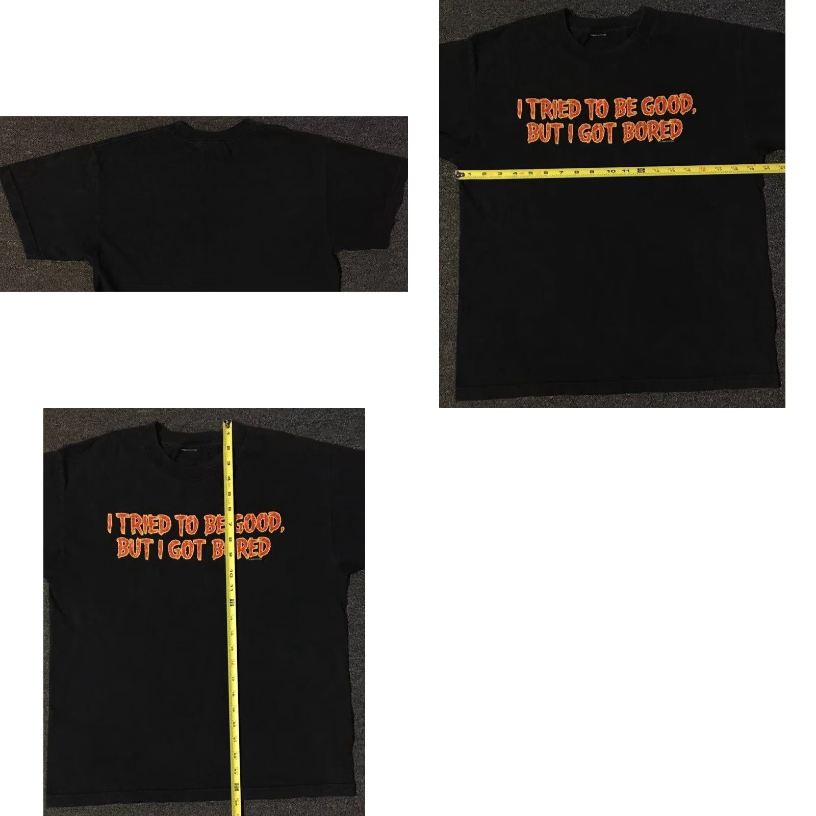 Vintage VINTAGE I Tried To Be Good But Got Bored Faded Shirt S Funny Saying Joke Grunge Y2K Size US S / EU 44-46 / 1 - 8 Thumbnail