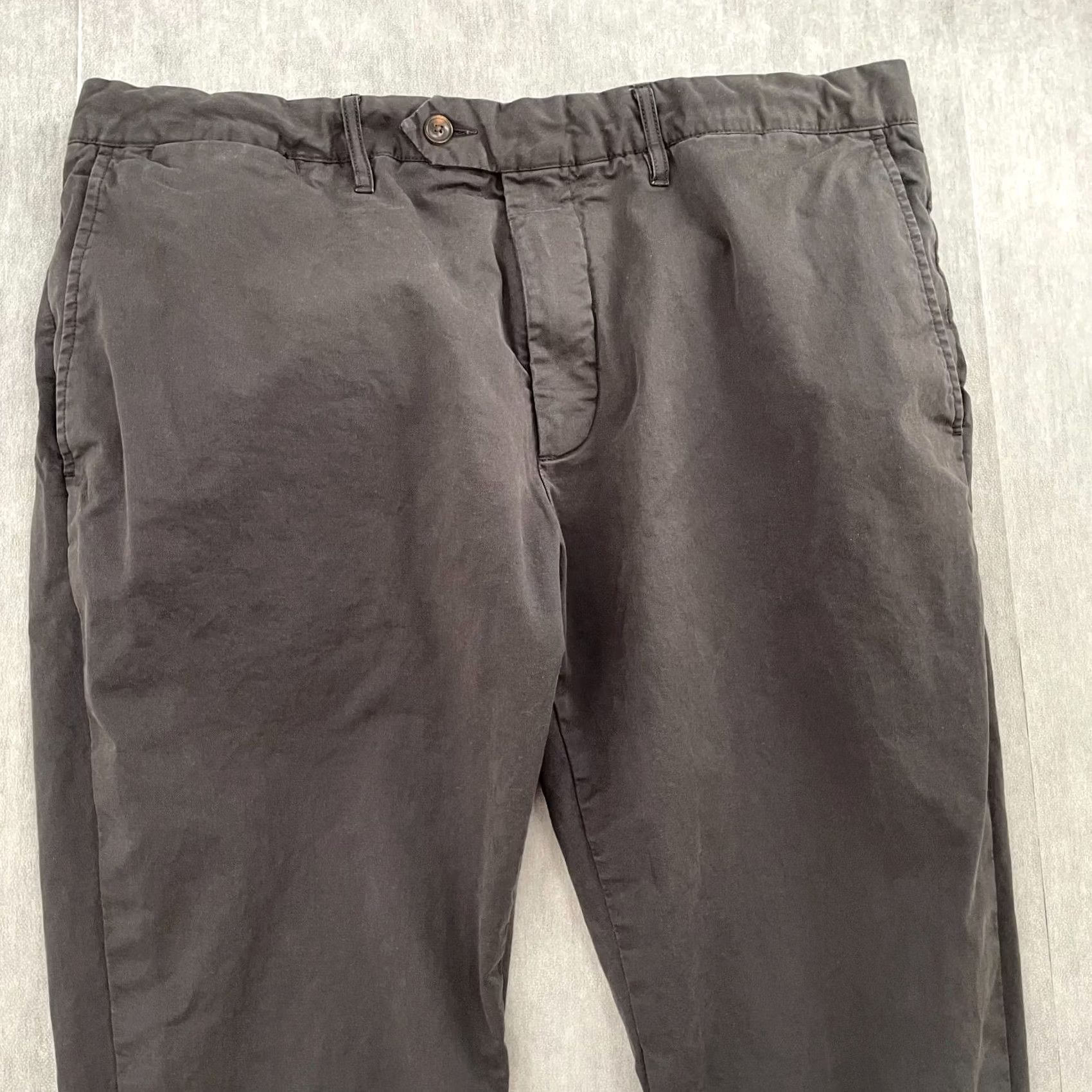 Todd Snyder Todd Snyder Pants Adult 36 Gray Khaki Chino Straight Fit Stretch Tab Front Mens Size US 36 / EU 52 - 3 Thumbnail