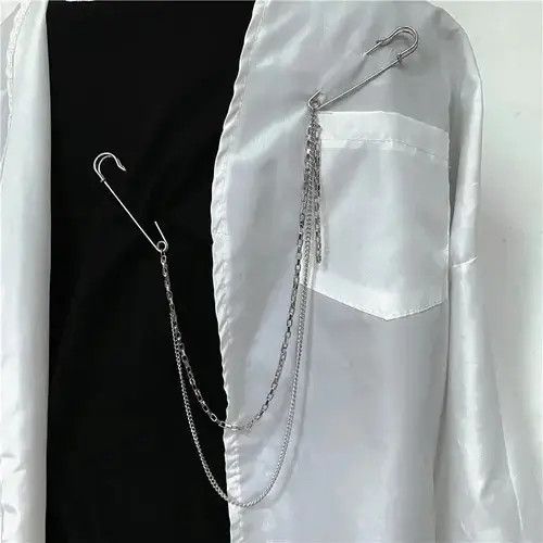 Jewelry Double Chain Brooch / Pocket Chain Size ONE SIZE - 4 Thumbnail