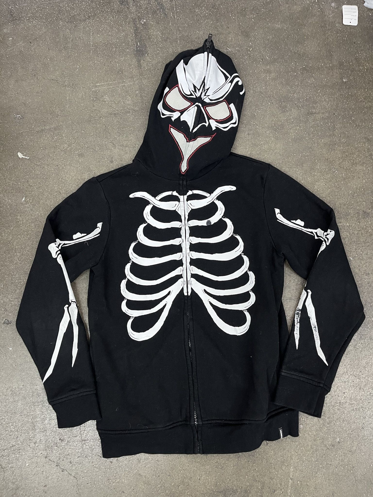 Hawk Vintage Y2K Hawk Skeleton Full Zip Face Mask Hoodie Size S Size US S / EU 44-46 / 1 - 1 Thumbnail