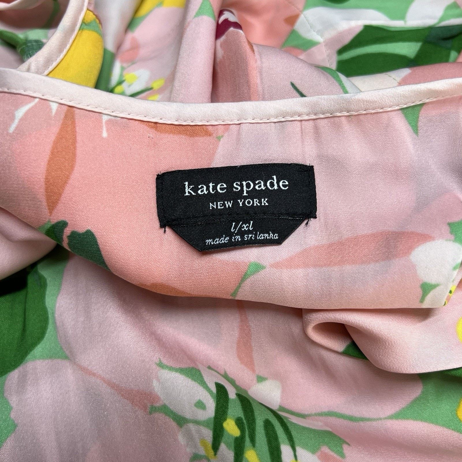 Kate Spade KATE SPADE Caftan Dress L/XL Painterly Petals Floral Muumuu Size XL / US 12-14 / IT 48-50 - 7 Thumbnail
