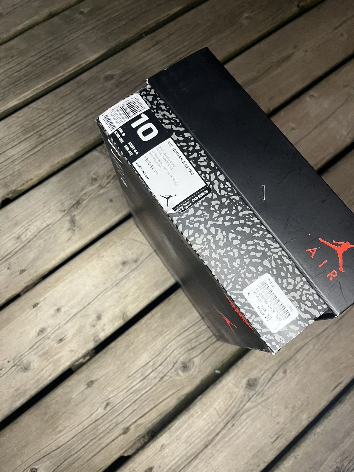 Jordan Brand 2018 Pure White Air Jordan Retro 3 With OG Box Size US 10 / EU 43 - 9 Thumbnail