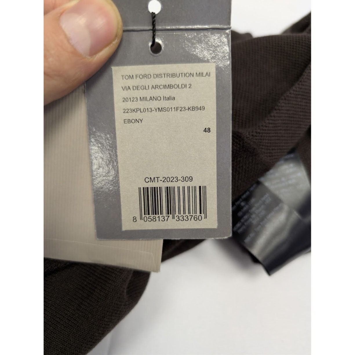 Tom Ford o1rshd1 Knitwear Polo Shirt in Ebony Size US M / EU 48-50 / 2 - 21 Thumbnail