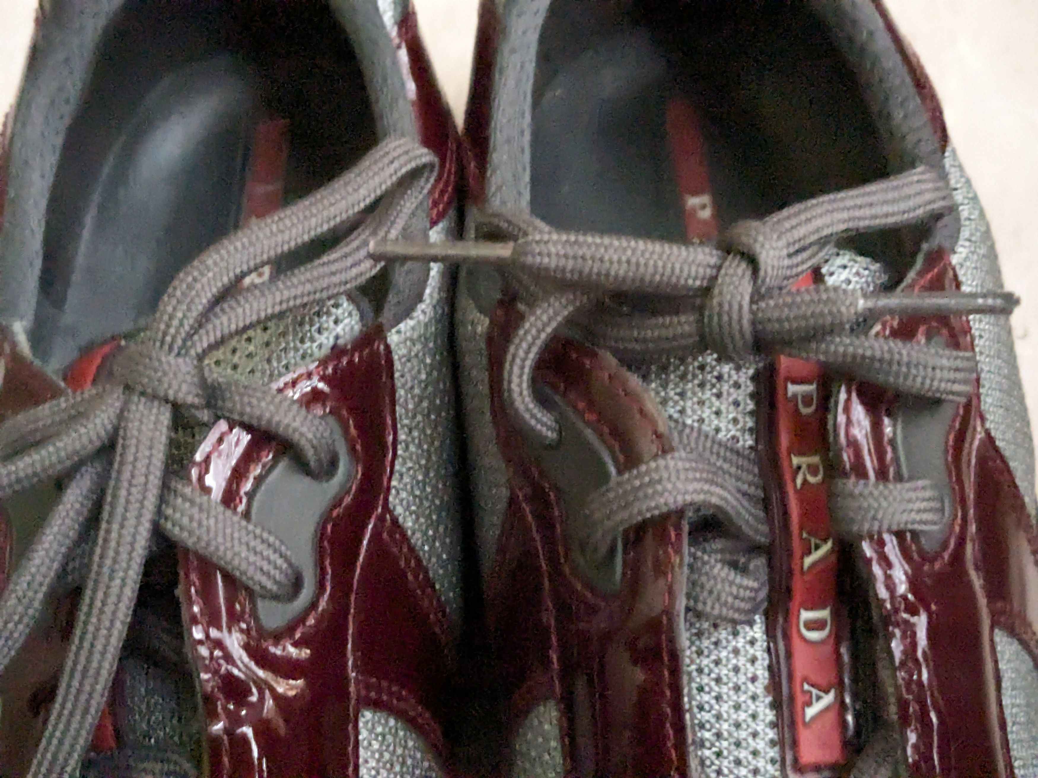 Prada Prada America's Cup Burgundy Patent Leather 11 Low Tops Size US 11 / EU 44 - 2 Thumbnail