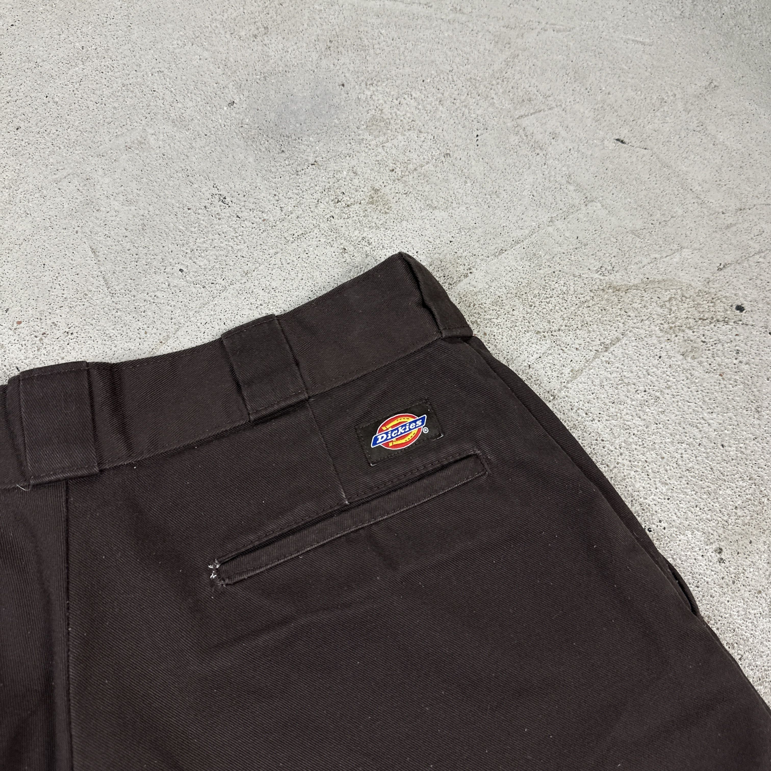 Dickies × Vintage Vintage Casual Original Fit Dark Brown Dickies Pants 00s Size US 31 - 2 Thumbnail