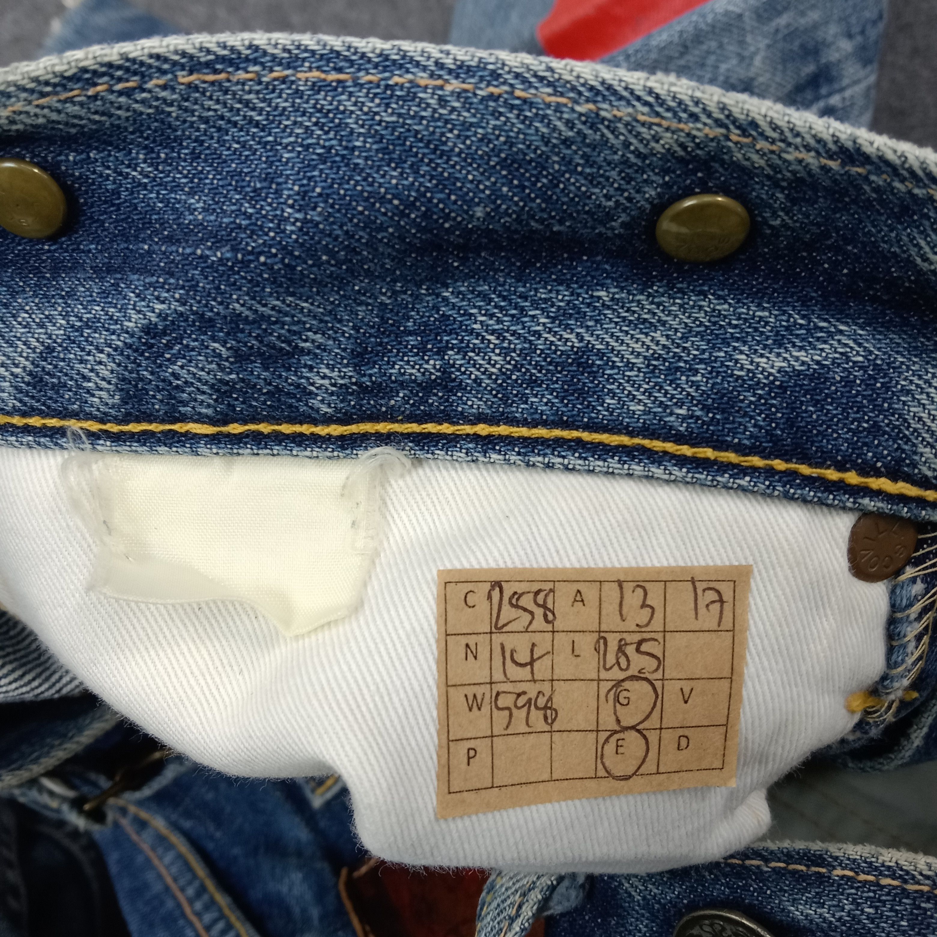 Evisu Evisu Selvedge Japanese 3Q Custom Daicock Jeans C258N14 Size US 27 - 12 Thumbnail