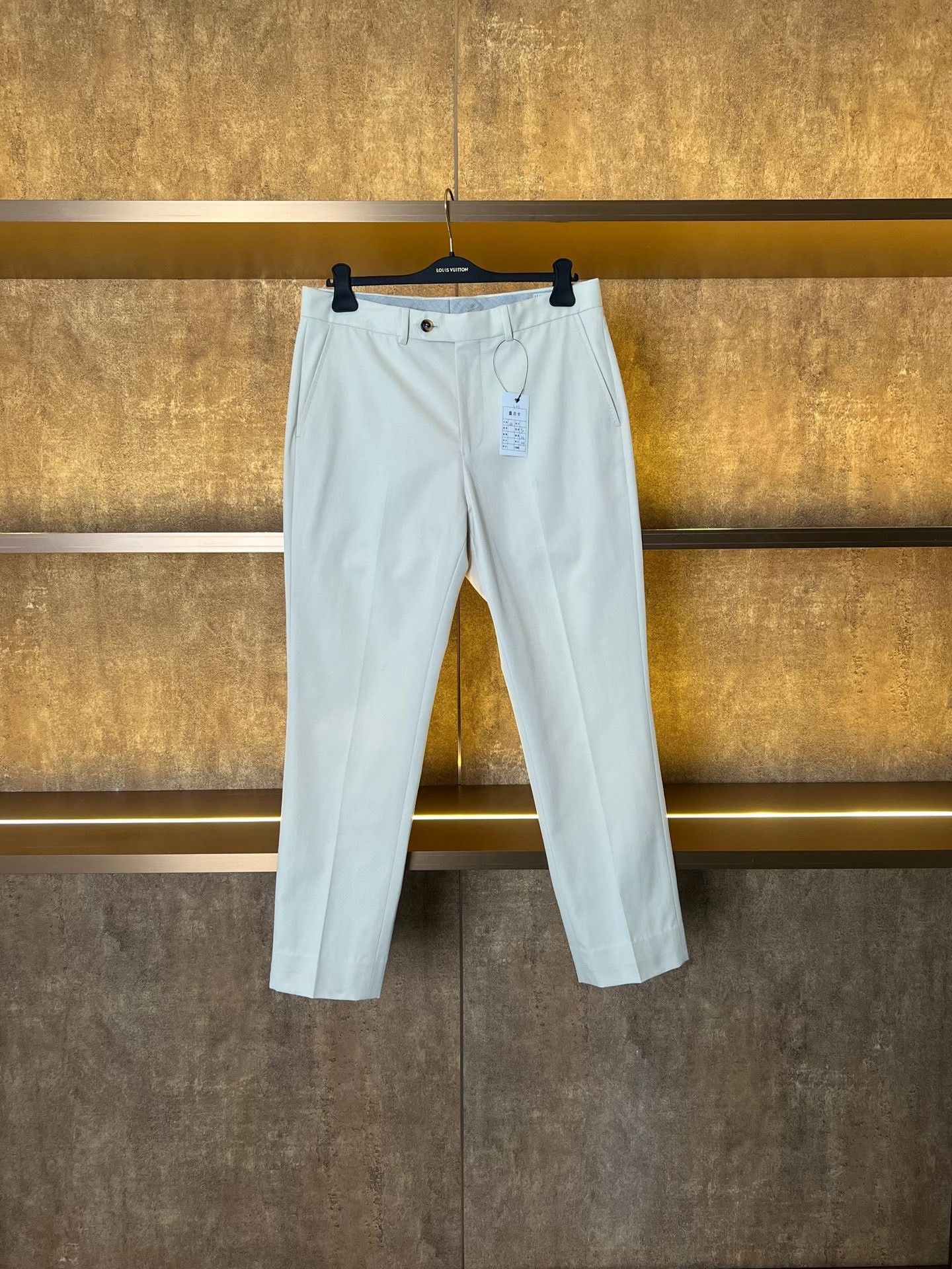 Brunello Cucinelli Brunello Cucinelli White Straight-Leg Suit Pants Size US 32 / EU 48 - 1 Thumbnail