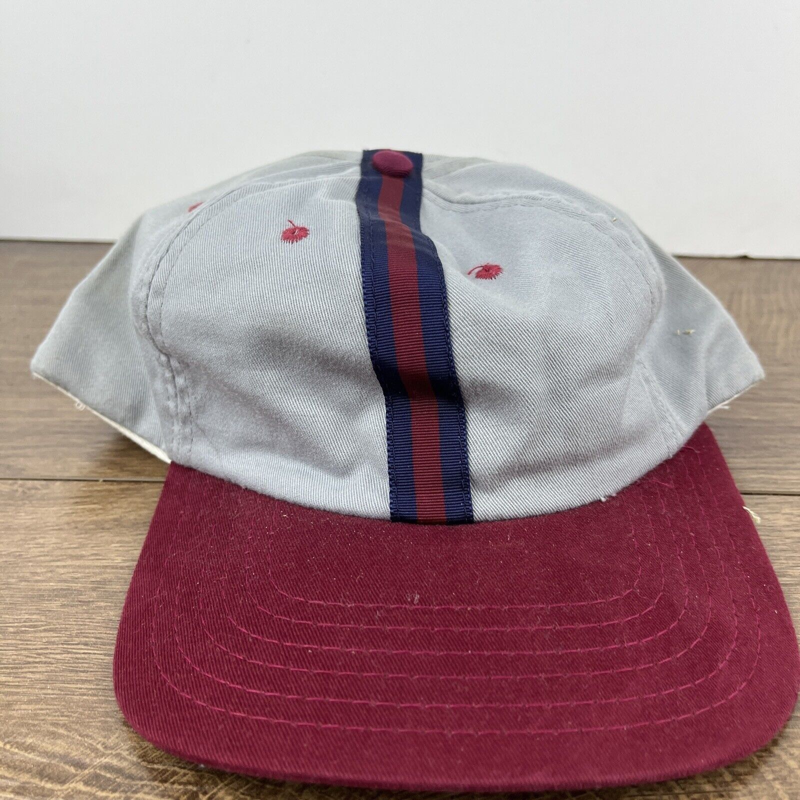 Other Gray Red Snapback Hat Athletic Adjustable Adult Size Hat Gra Size ONE SIZE - 6 Thumbnail