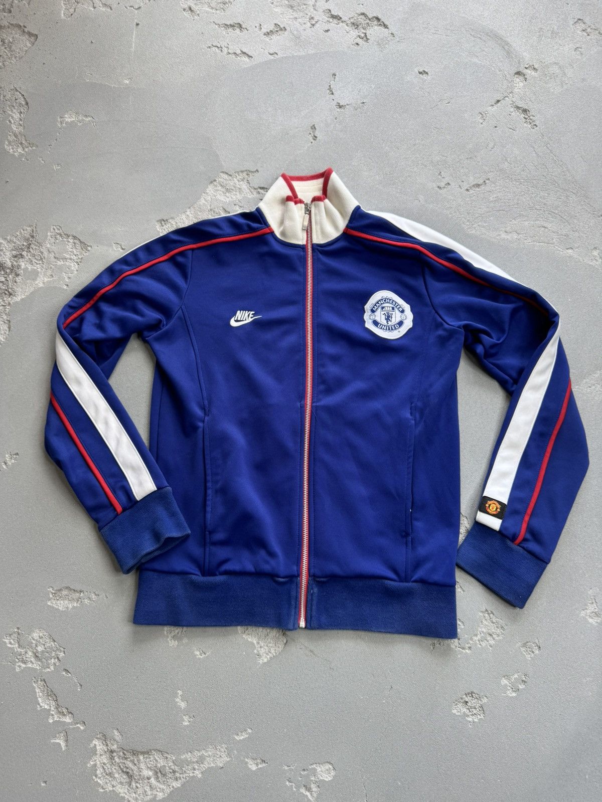 Nike Nike Manchester United Blue Track Jacket Full Zip Size US S / EU 44-46 / 1 - 1 Thumbnail