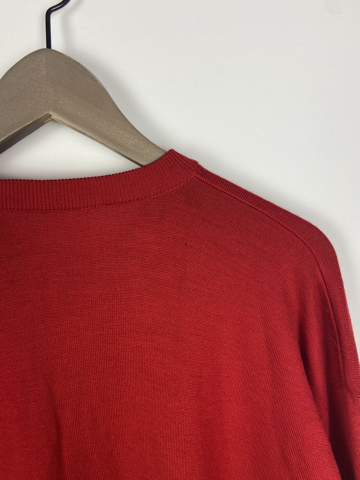 Burberry × Vintage Vintage Burberrys Wool Cardigan Gold Buttons Knitwear Size L / US 10 / IT 46 - 12 Thumbnail