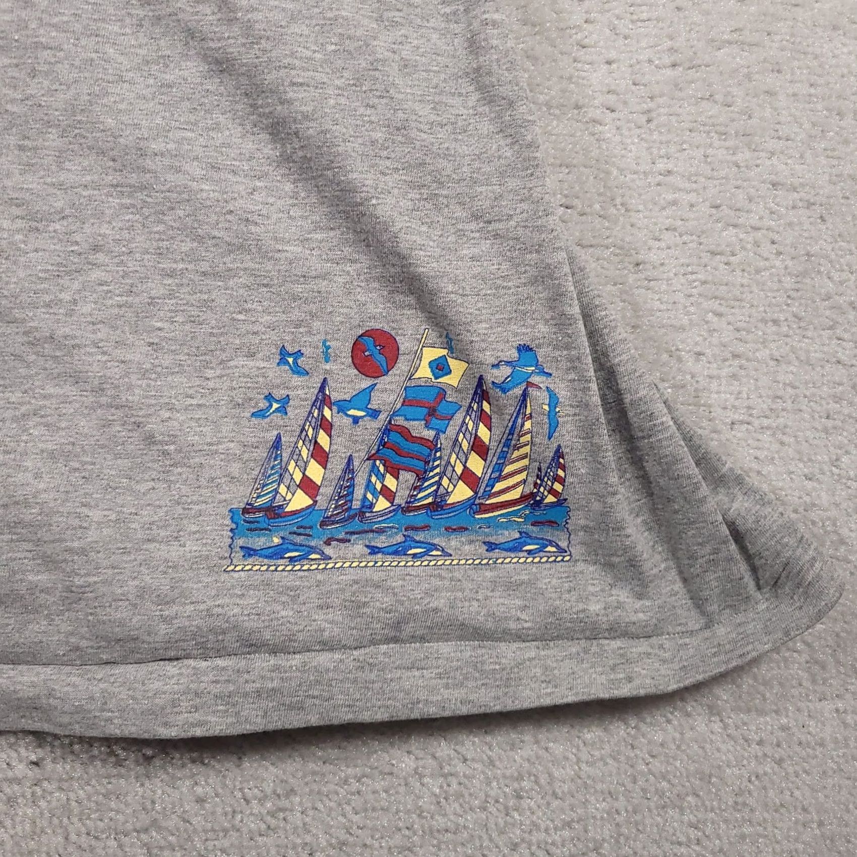 Vintage VINTAGE Mazatlan Dress Womens Large Gray Sleeveless Tank Sailboat Graphic 90s Lalos Shirt Dress Mens? Size L / US 10 / IT 46 - 5 Thumbnail