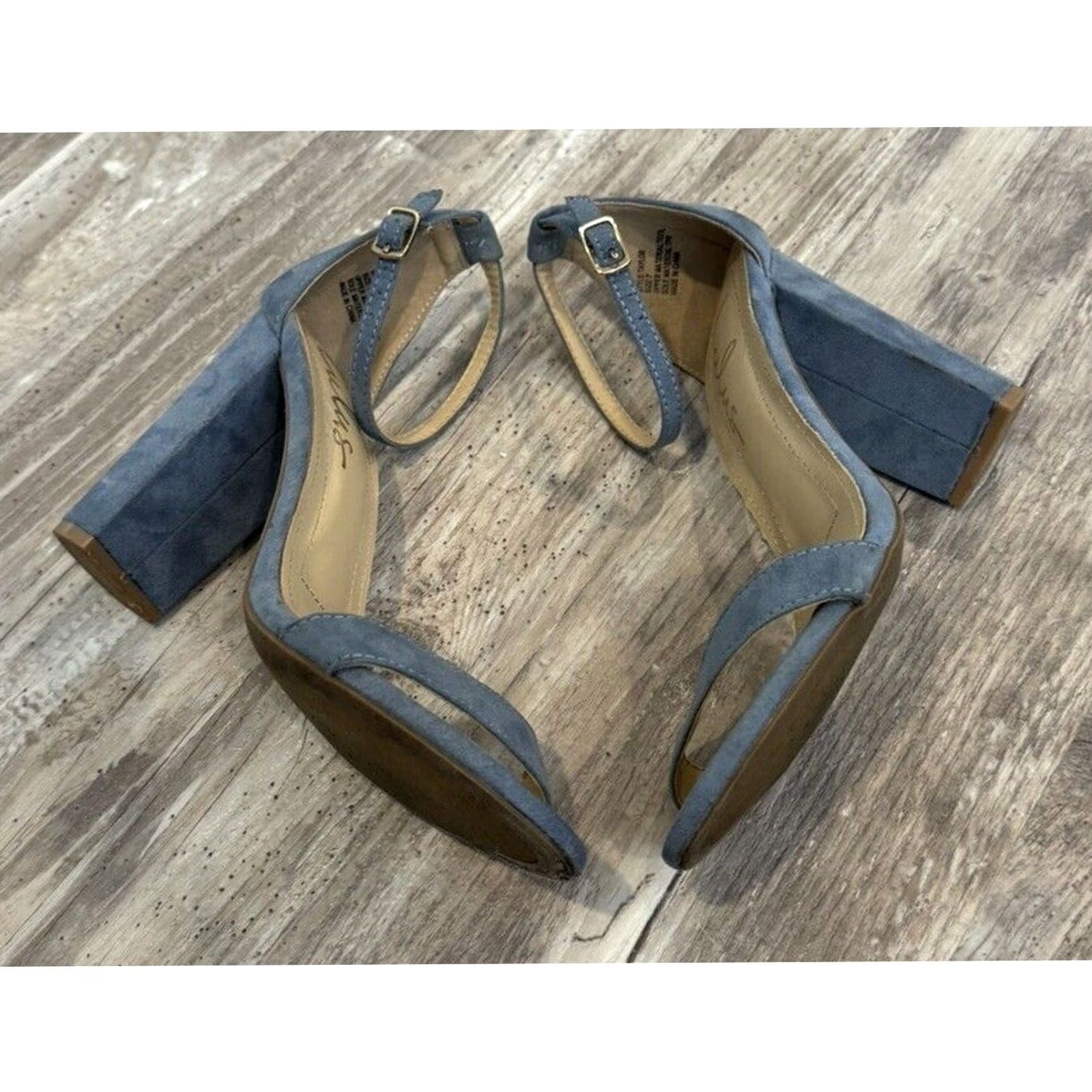 Lulus Lulus Blue Suede Ankle Strap Heels Women's Size 7 Size US 7 / IT 37 - 6 Thumbnail