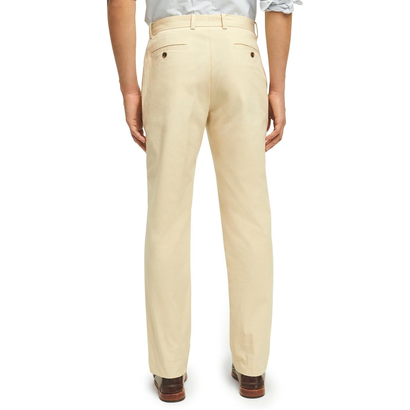 Brooks Brothers Brooks Brothers Mens Milano Fit Beige Supima Cotton Chinos 2 Size US 28 / EU 44 - 2 Thumbnail