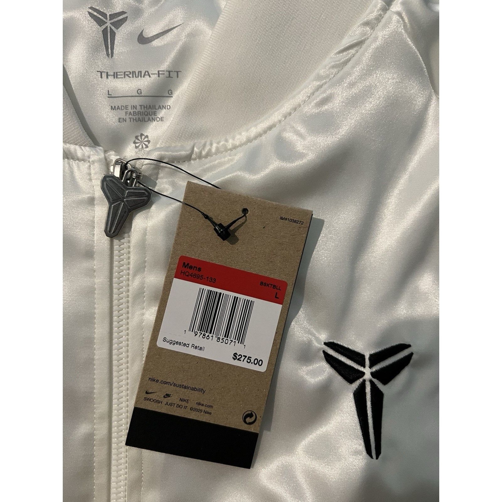 Nike Nike Kobe Year of Mamba THERMA-FIT Insulated Jacket Sail Size US L / EU 52-54 / 3 - 8 Thumbnail
