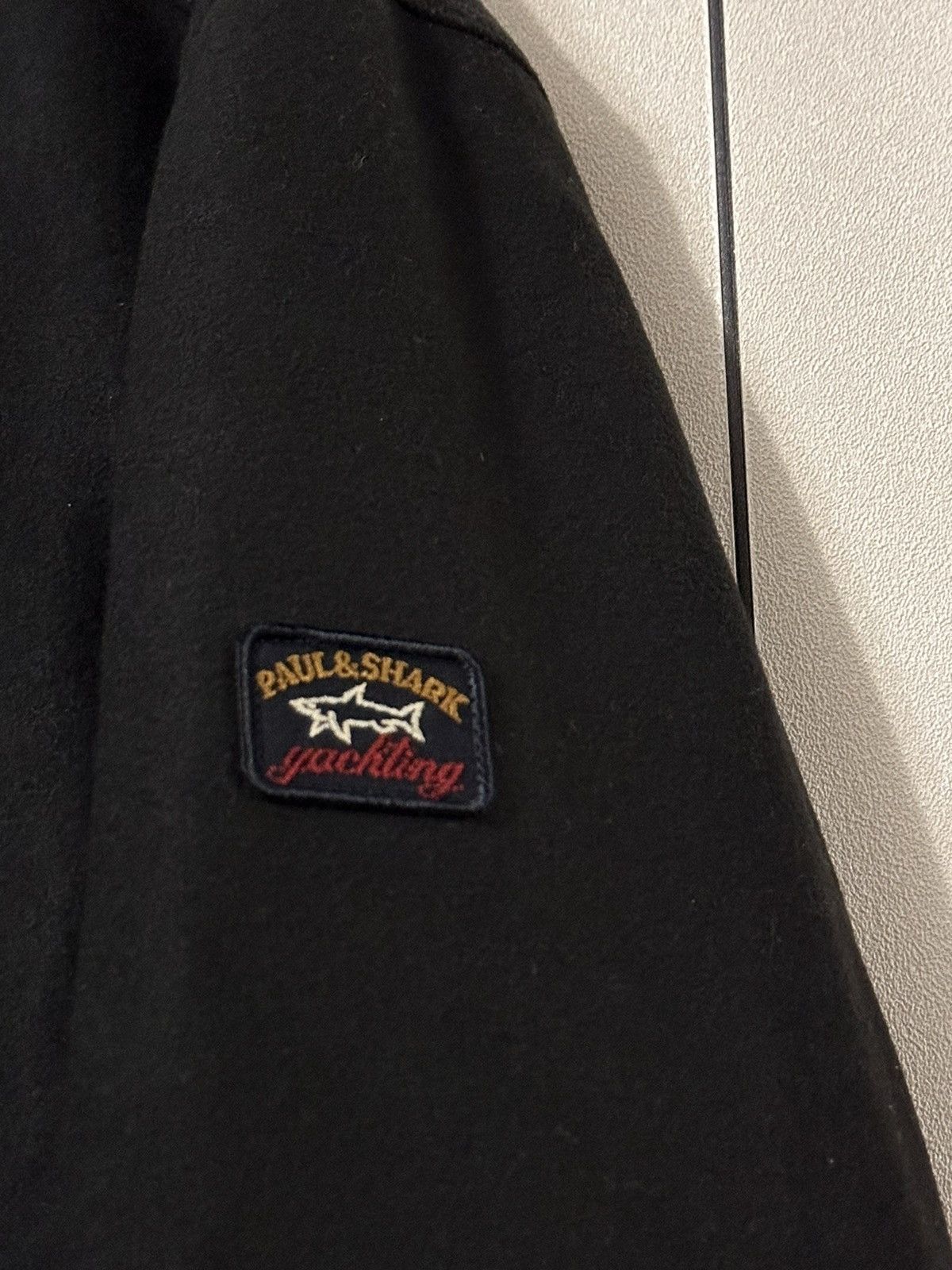 Paul Shark Woolen Classic Italian Black Bomber Jacket