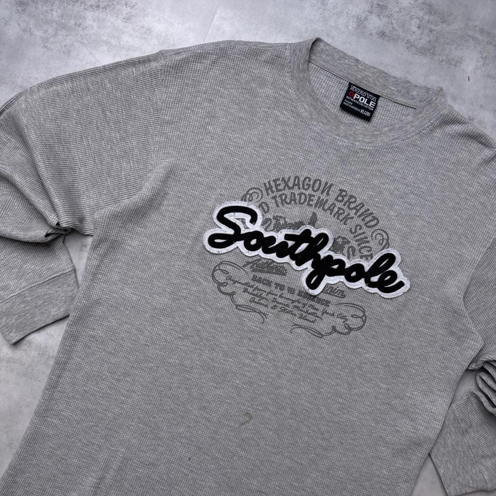 Southpole Y2K Southpole 00s Gray Long sleeve shirt Size US XL / EU 56 / 4 - 2 Thumbnail