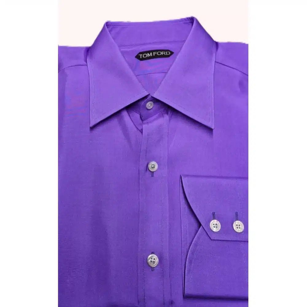 Tom Ford o1loc1c0125 HSBC01 Pure Silk Shirt in Purple Size US S / EU 44-46 / 1 - 1 Preview