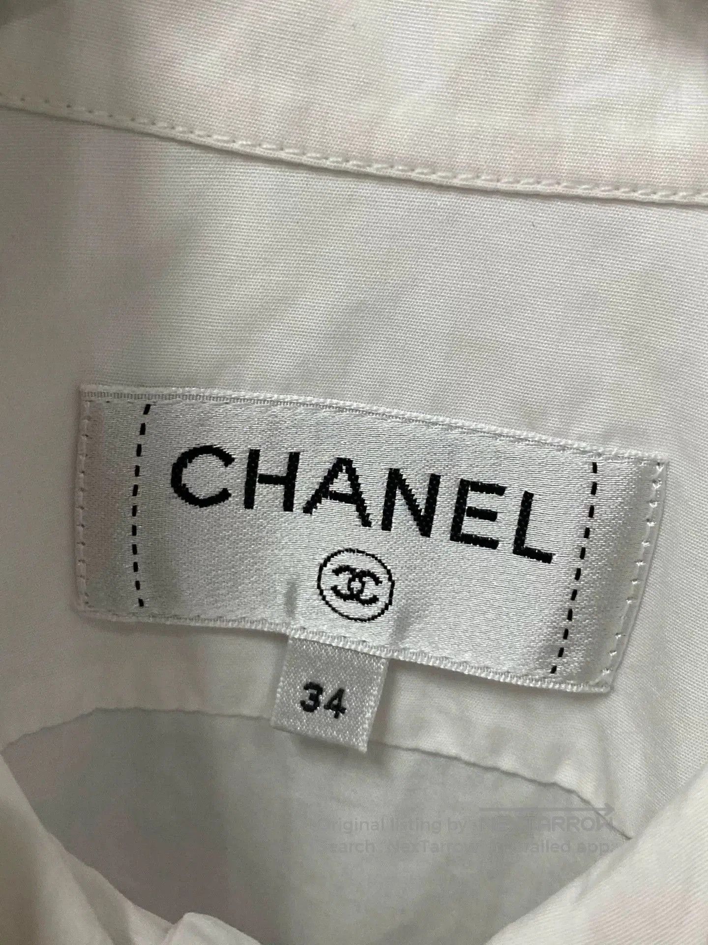 Chanel Chanel White Button-Up Shirt. Size XXS / US 00 / IT 34 - 6 Thumbnail