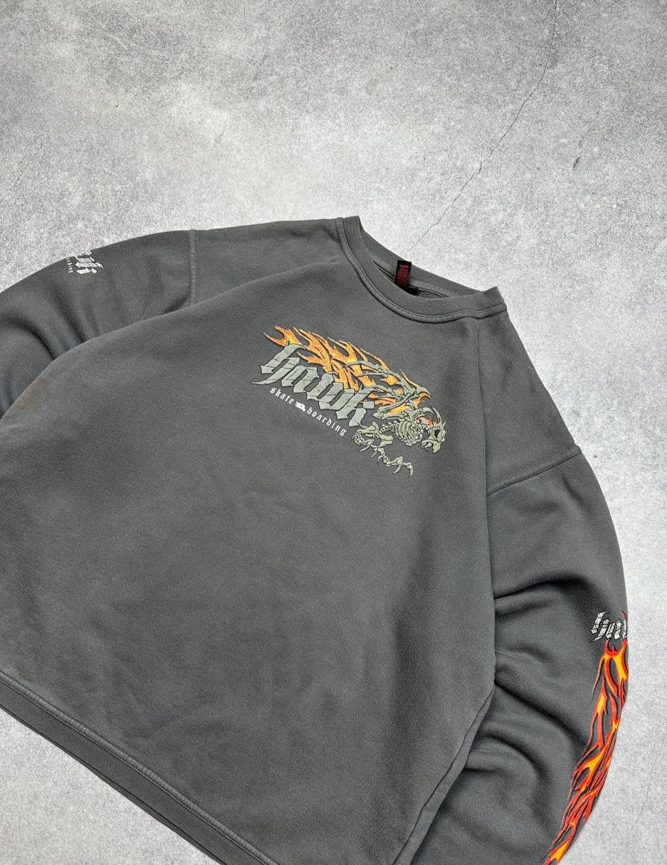 Hawk Vintage Hawk Sweatshirt, Size XXL – Retro 90s Streetwear Size US XXL / EU 58 / 5 - 2 Thumbnail