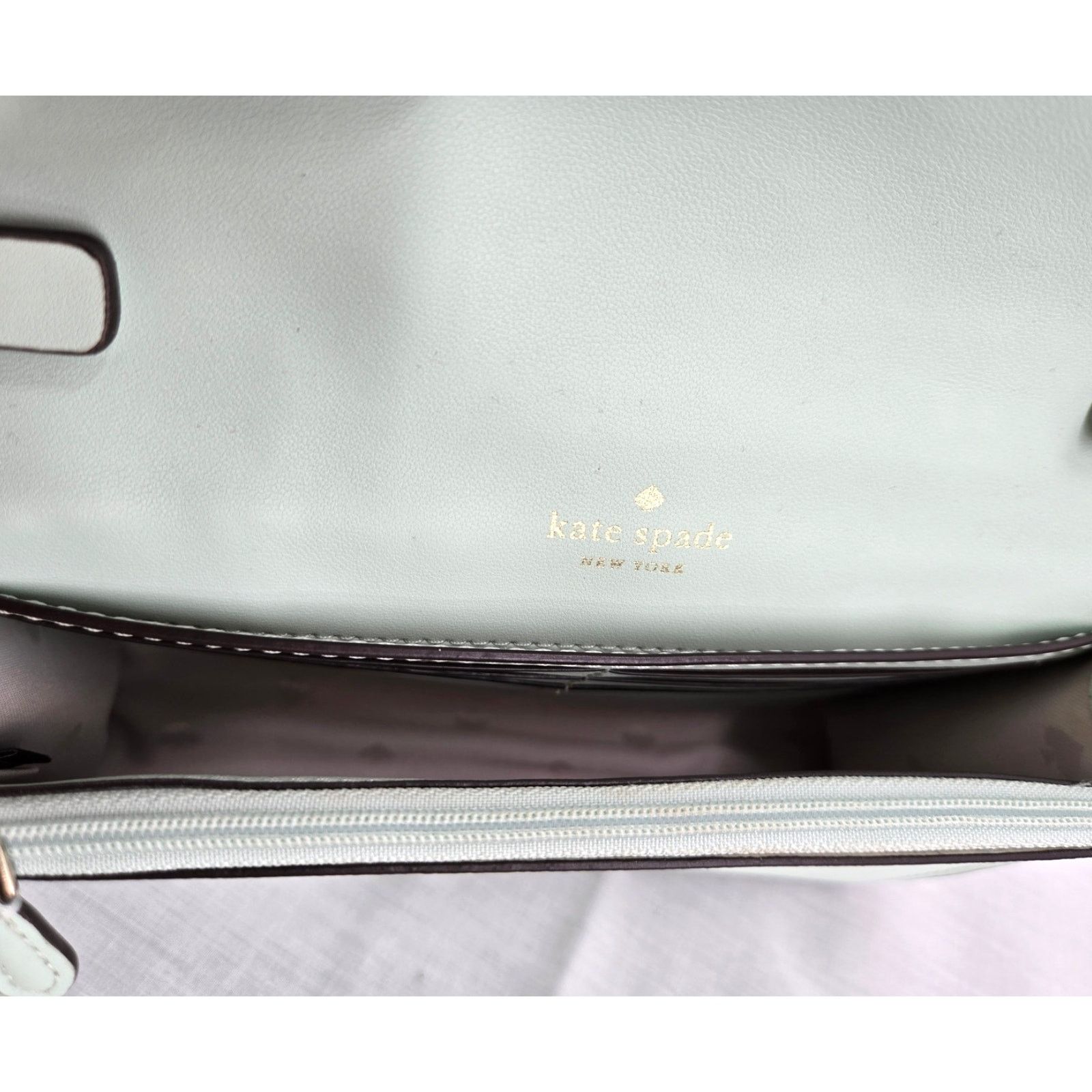 Kate Spade Kate Spade Carson Saffiano Leather Crossbody in Mint Size ONE SIZE - 9 Thumbnail