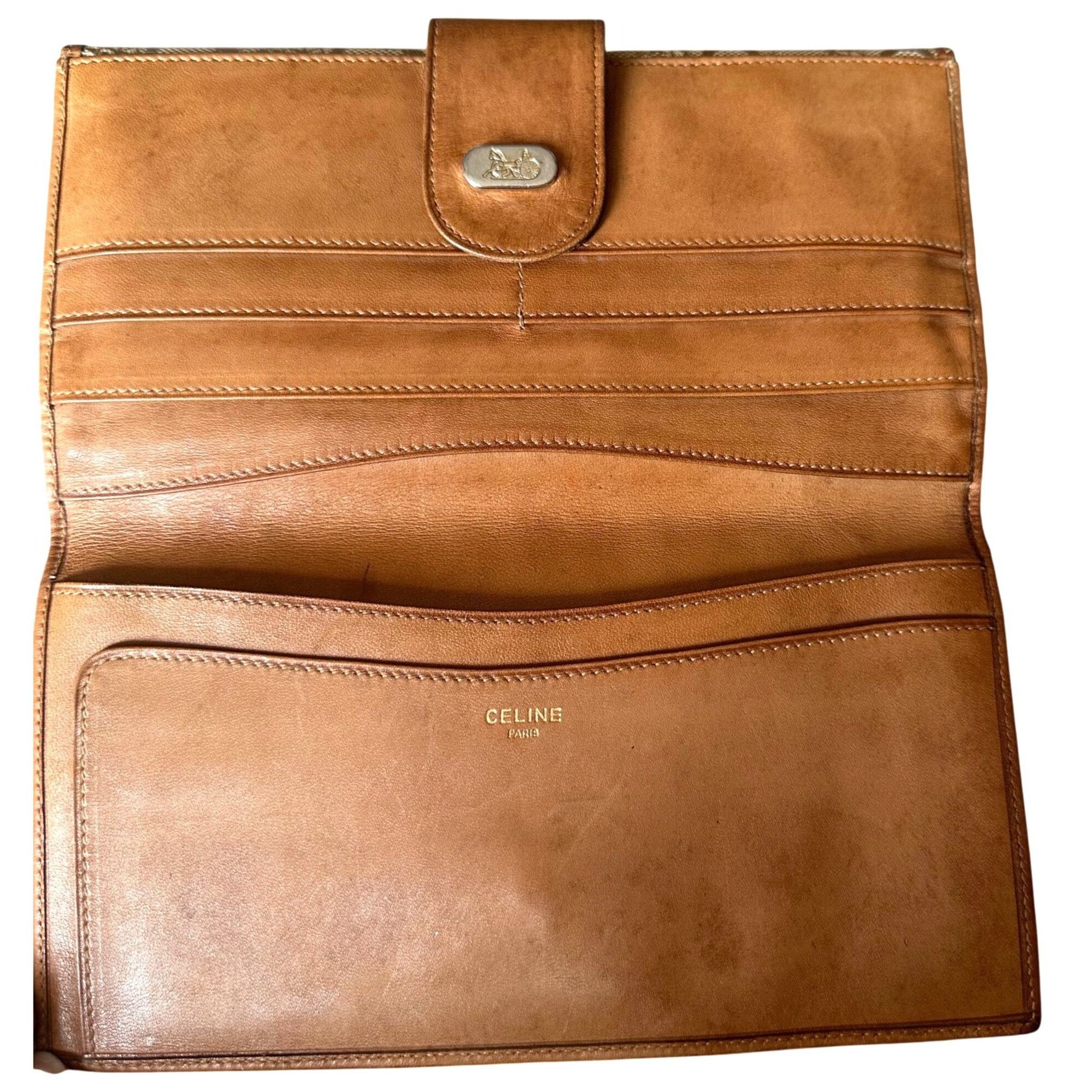 Celine CELINE Horse Carriage C Macadam PVC Long Bifold Wallet Purse Size ONE SIZE - 21 Thumbnail
