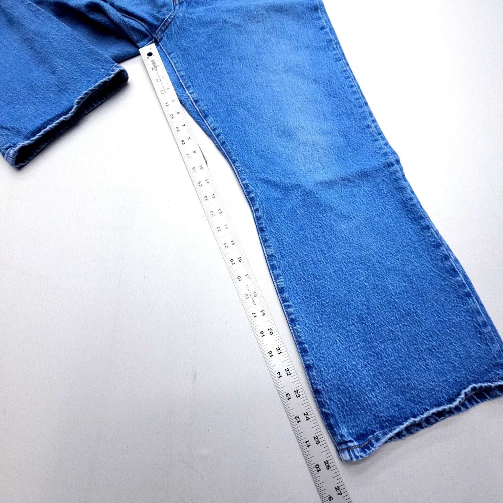 Levi's Levi's Premium Ribcage Crop Boot Jeans Womens 33 High Rise Button Fly Blue Denim Size 24" / US 00 / IT 34 - 5 Thumbnail