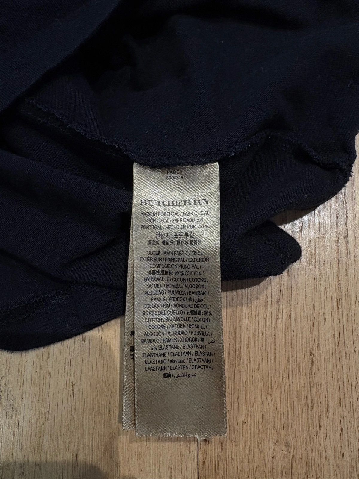 Burberry Burberry Logo Tee Black Size Small Size US S / EU 44-46 / 1 - 4 Thumbnail