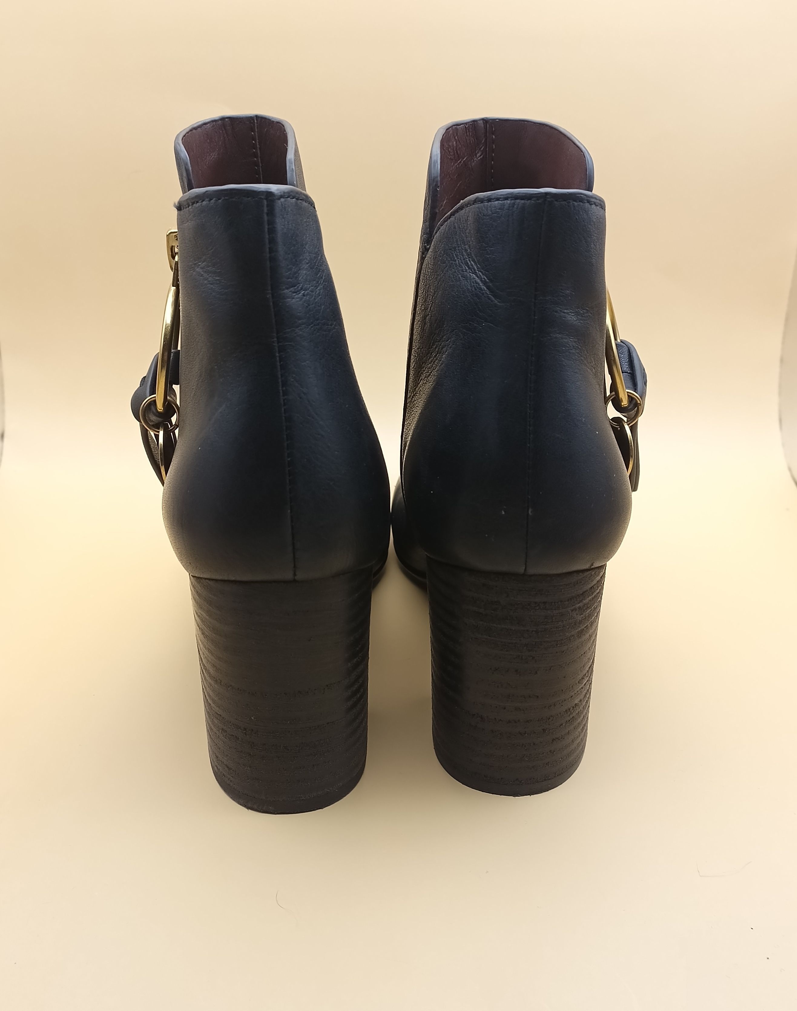 See by Chloe See by Chloe Louise Block Heel Leather Ankle Boots EU 37 Size US 7 / IT 37 - 8 Thumbnail