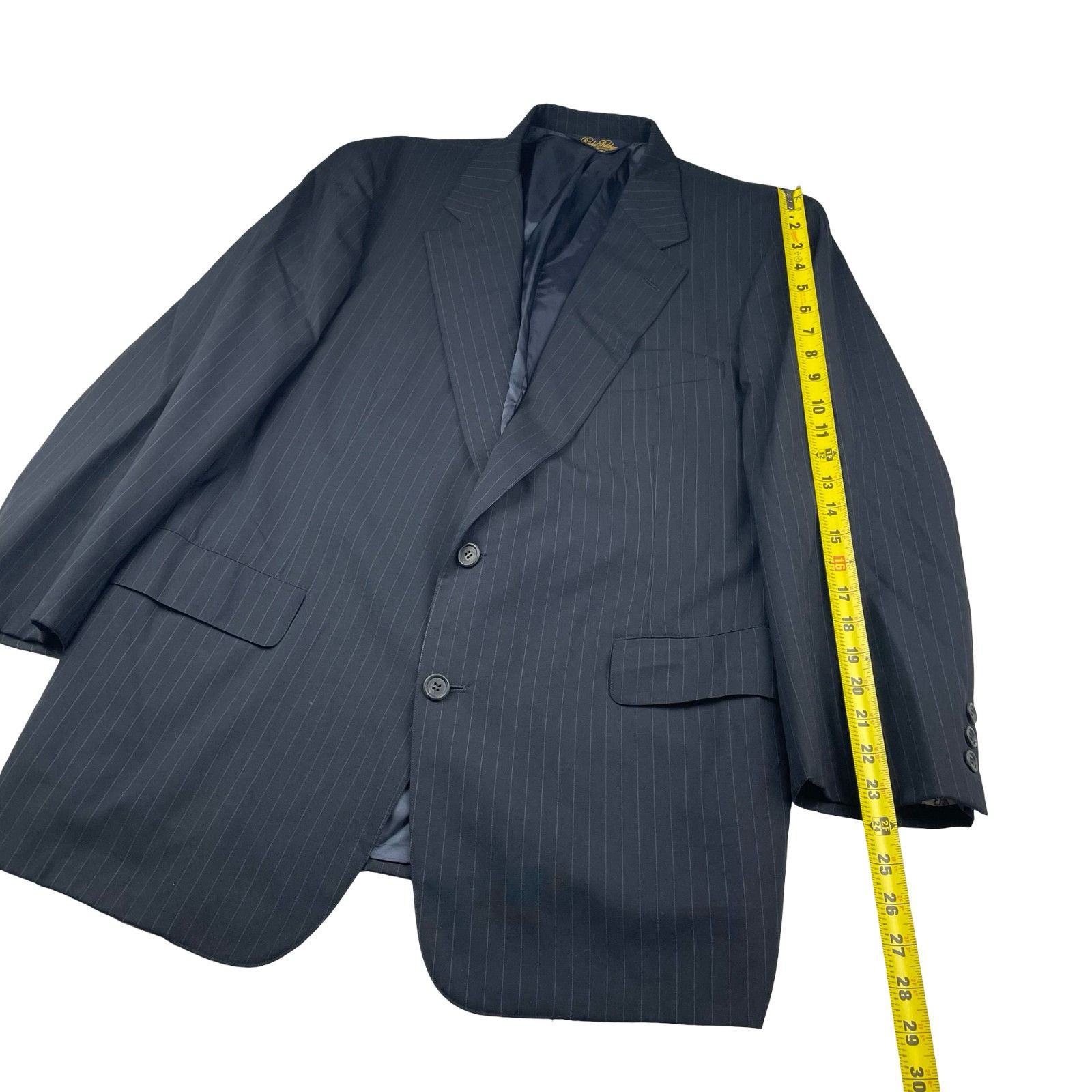 Brooks Brothers Brooks Brothers Golden Fleece Men's 2-Button Blazer Navy Str Size 44R - 10 Thumbnail